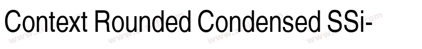 Context Rounded Condensed SSi字体转换